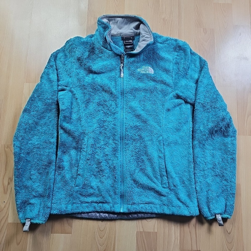 The North Face Osito Fleece Jacket Womens XS Turquoise‎ Blue Full Zip Soft Warm